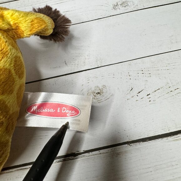 Melissa & Doug 11" Giraffe Plush Toy With Bottle & Diaper Stuffed Animal - Picture 6 of 8